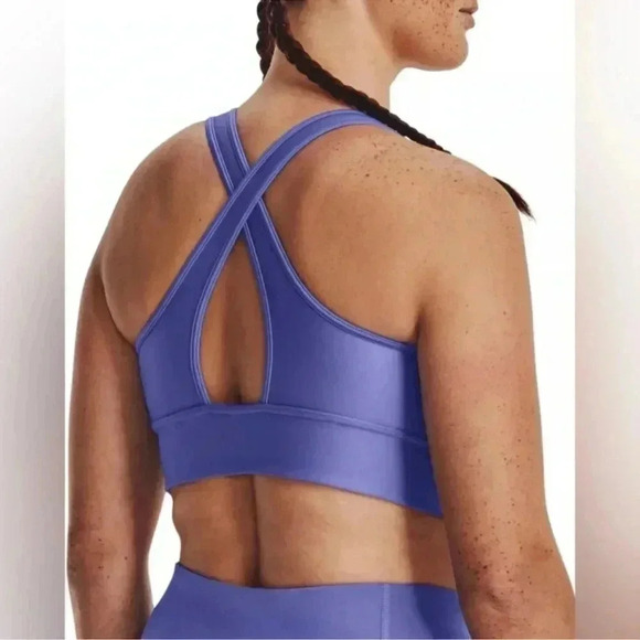 NWT women’s Under Armour XS compression Support Crossback longline sports bra - Picture 6 of 7